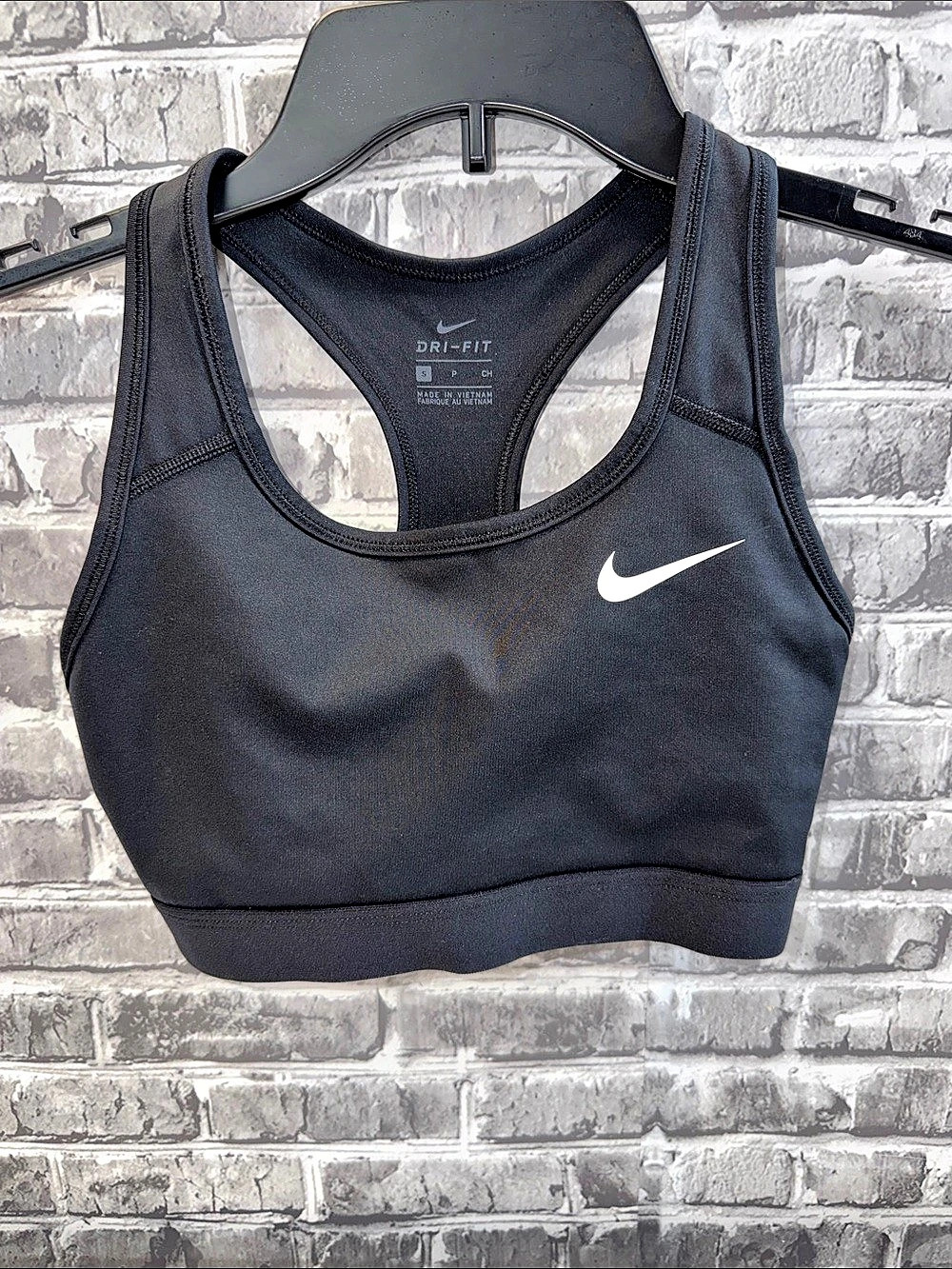 Nike Dri-FIT sports bra Women'Small Black Sports Bra Size Small